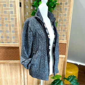 Cozy Cable Knit Men’s Sweater with Fleece Lining